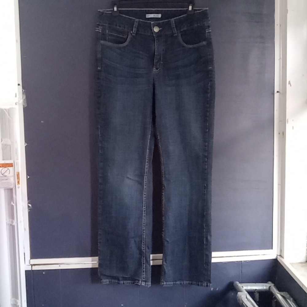 Lee Riders mid rise distressed straight leg jeans size 10P